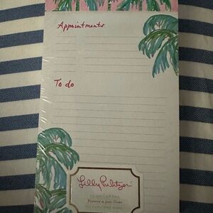 Lilly Pulitzer Pink and Green Palm Notepad